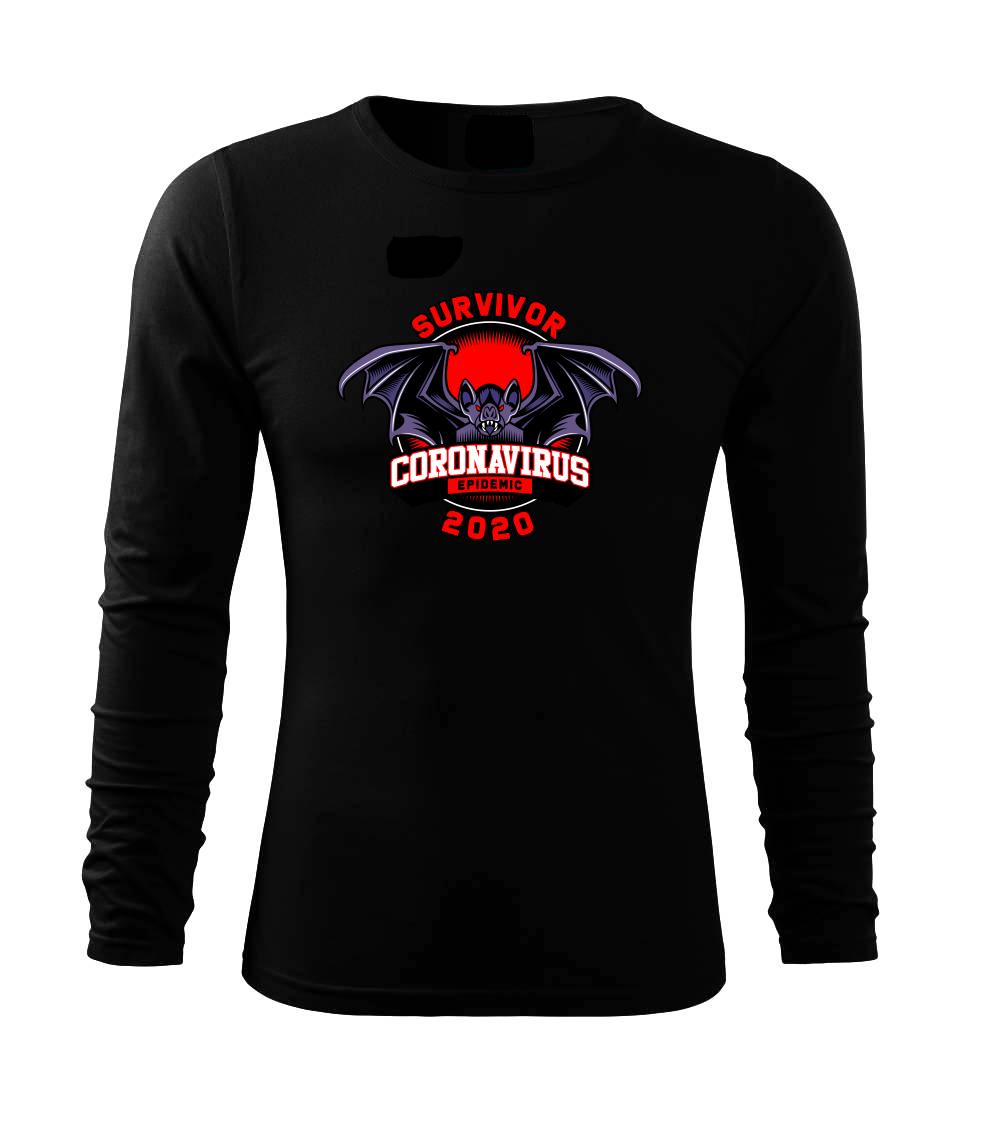Corona netopier survive - Tričko s dlhým rukávom FIT-T long sleeve