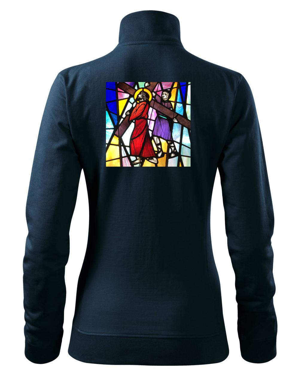 Vitráž - Ježiš a kríž Vitráž - Ježiš a kríž