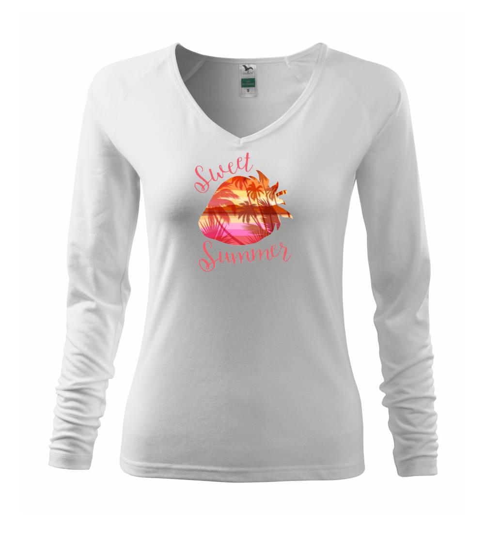 Ostatné nápisy - Sweet summer - Tričko dámske Elegance