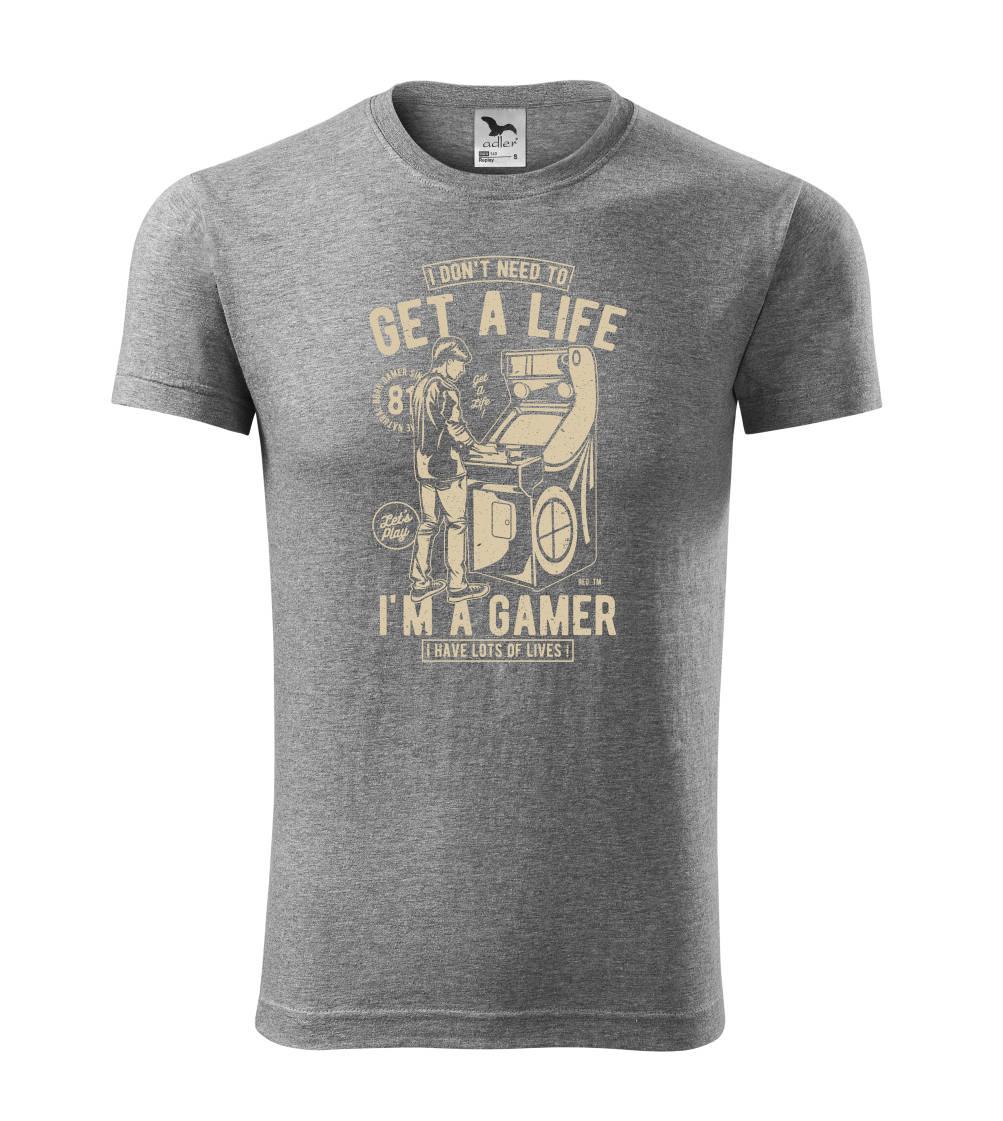 Tričká pre ajťákov - Get A Life - Viper FIT - Pánske zúžené tričko