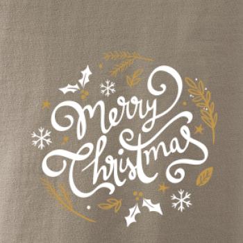 Merry christmas - nápis guľatý Merry christmas - nápis guľatý