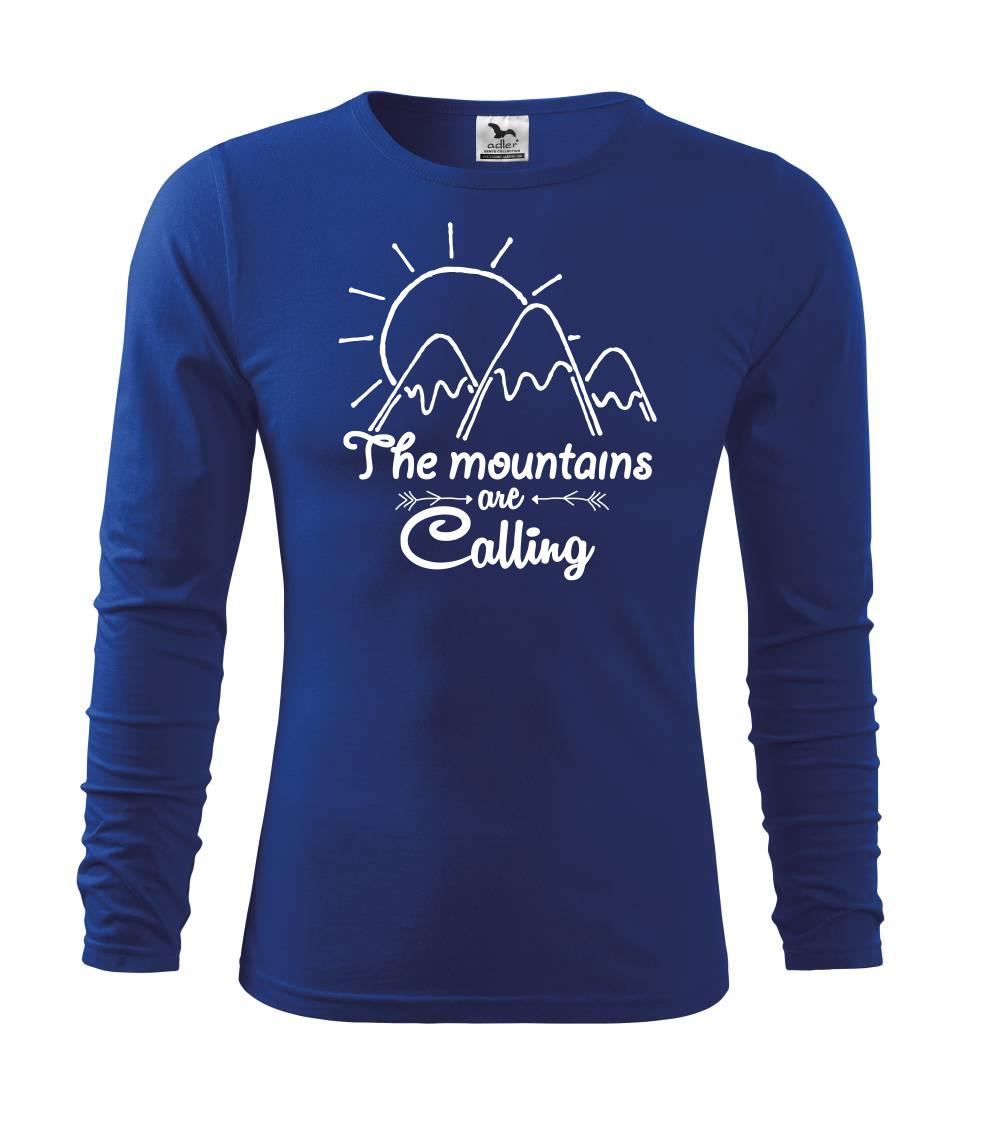 Trička pro horolezcov - The mountains are calling - Tričko detské Long Sleeve