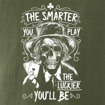 Lucky poker player Lucky poker player