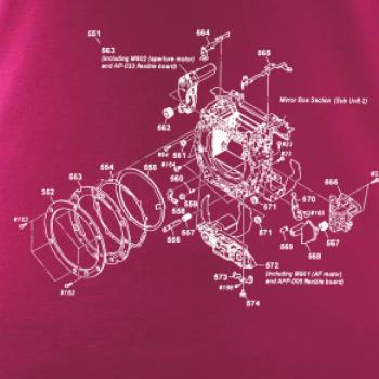 Nákres uzávierka starý fotoaparát