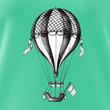 Teplovzdušný balón kreslený