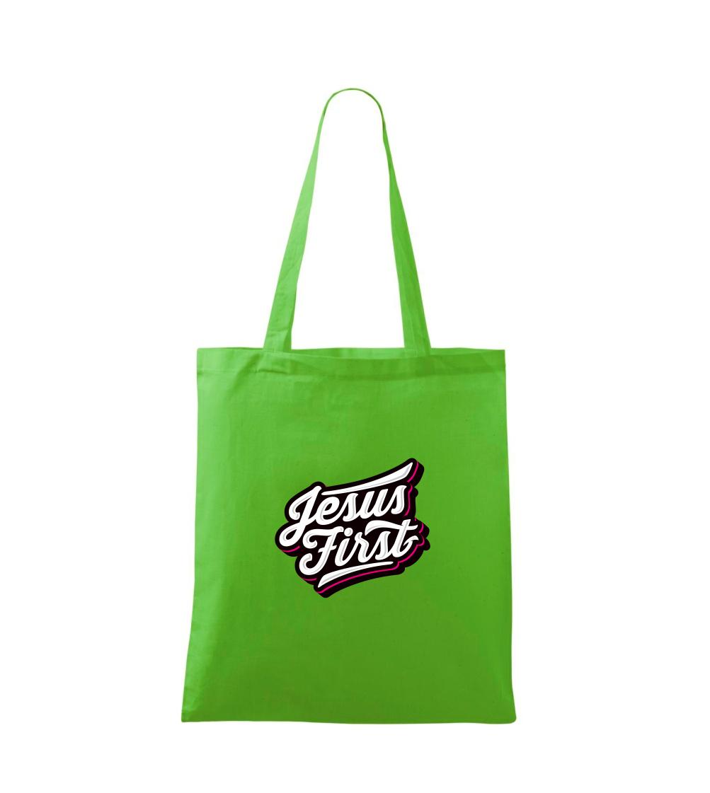 Jesus first biely nápis