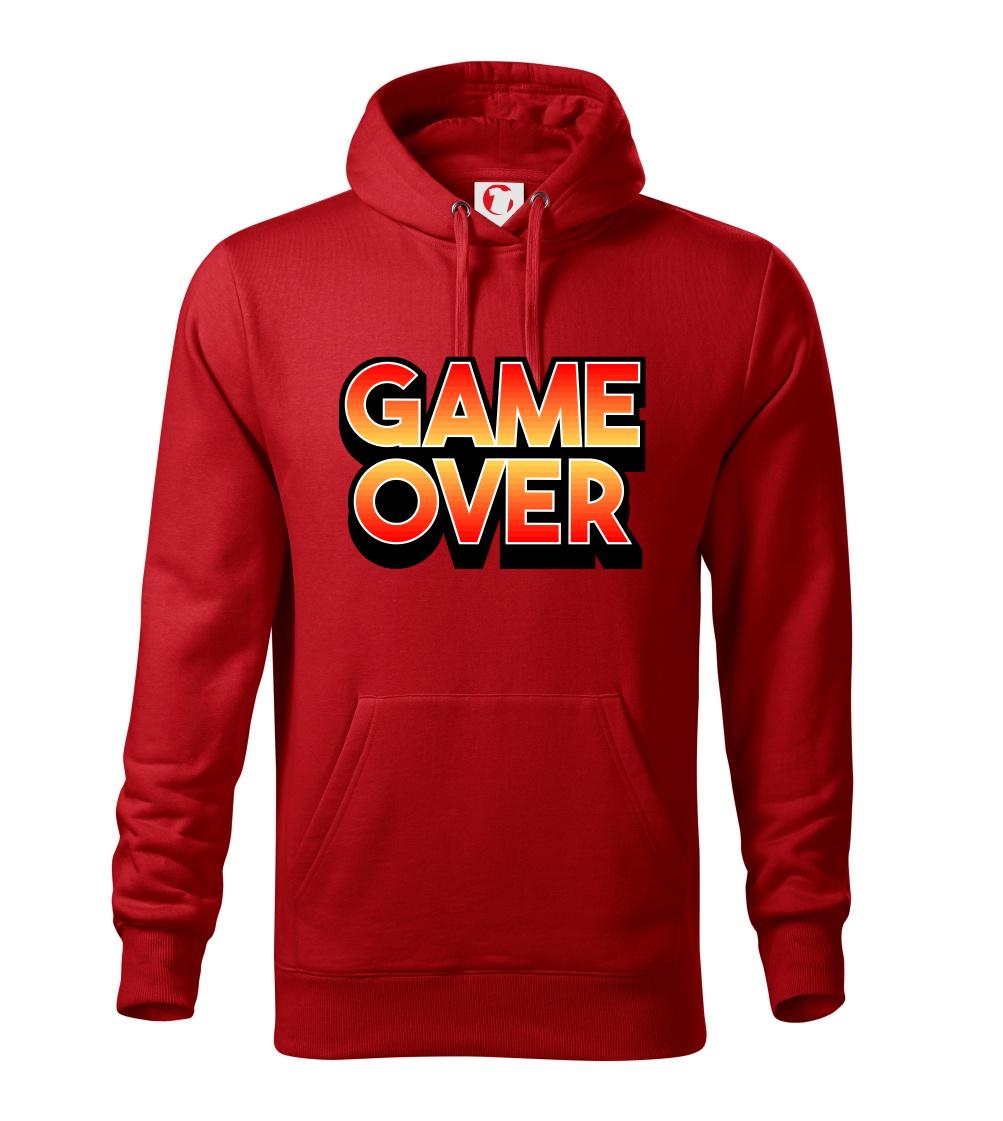 Tričká pre ajťákov - Game over - nápis farebný - Mikina pánska Cape s kapucňou