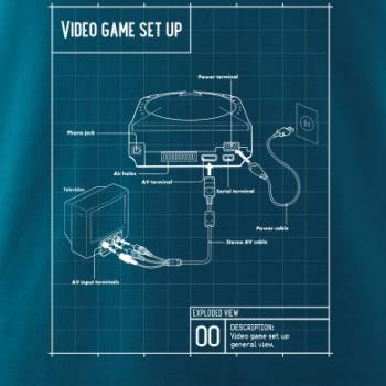 Nákres TV video hra guľatá Nákres TV video hra guľatá