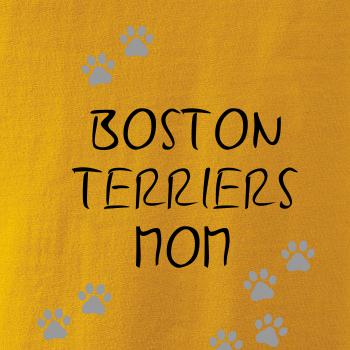 Boston Teriers mom Bostonský teriér (reflexné  tlapky)
