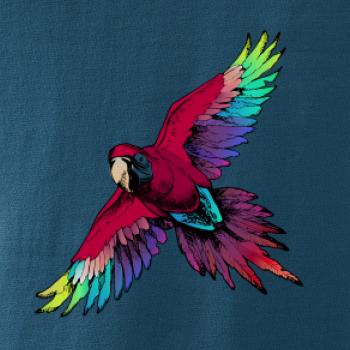 Papagáj kreslený letiaci