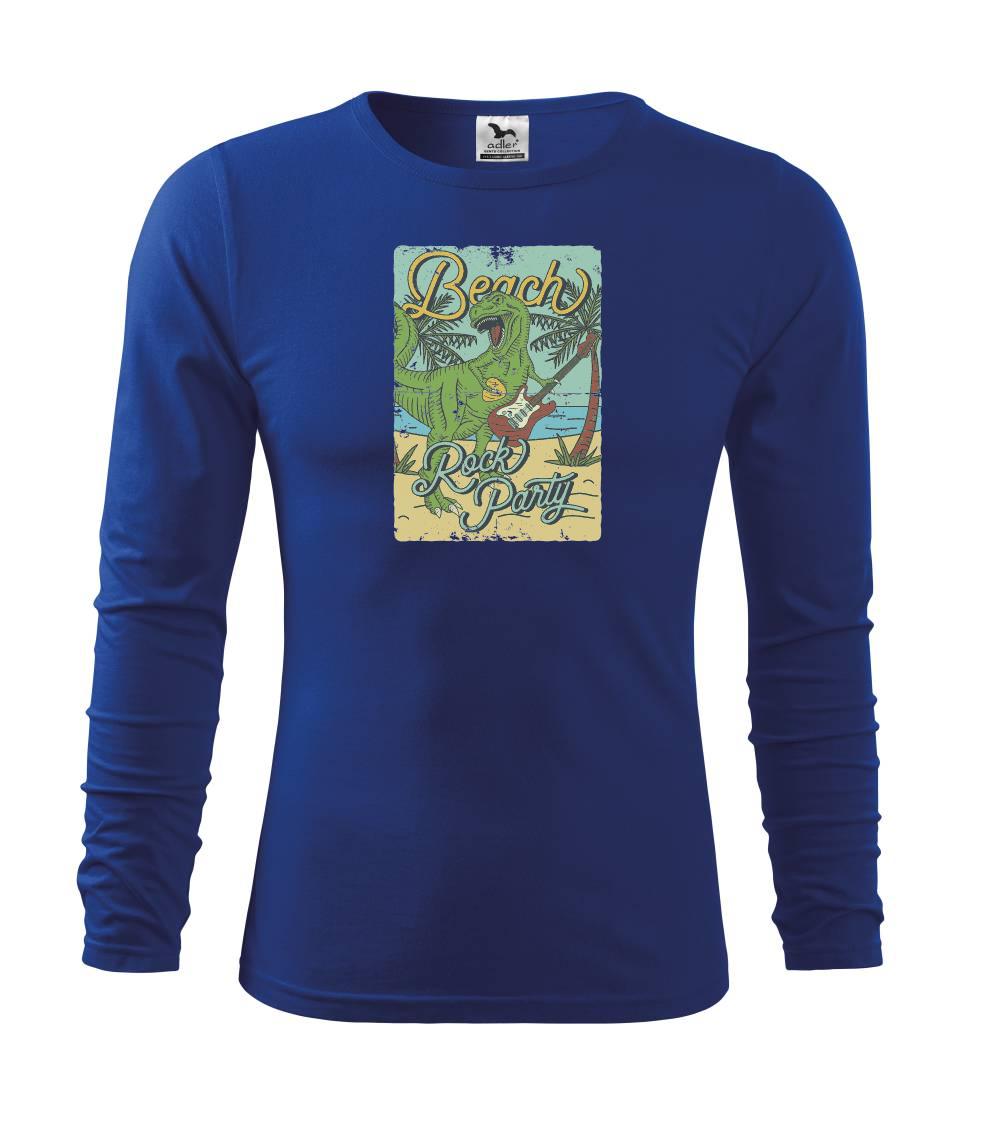 Hudobné tričká - Beach rock party - Tričko detské Long Sleeve