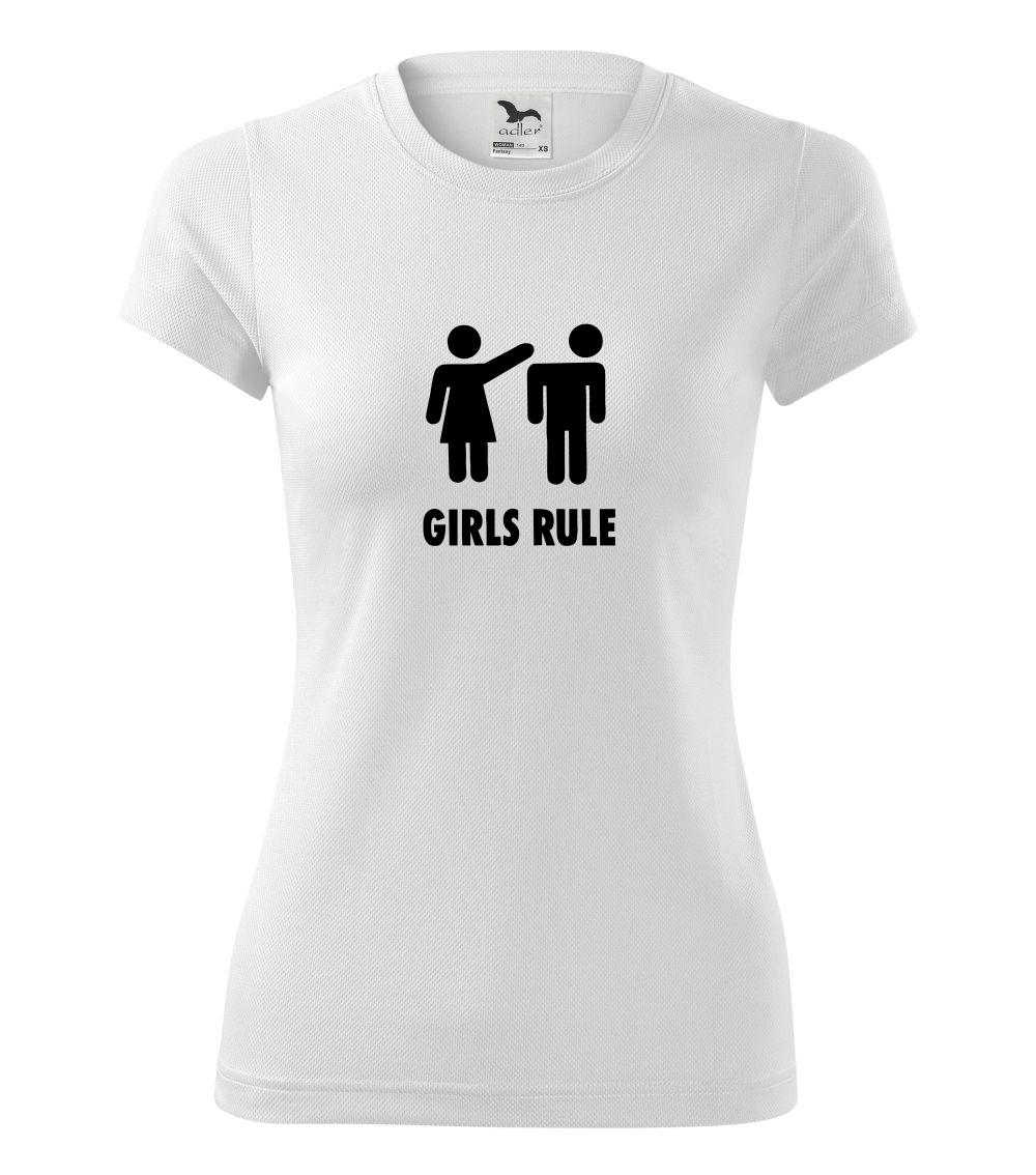 Ostatné nápisy - Girls rule - Dámske Fantasy športové (dresovina)