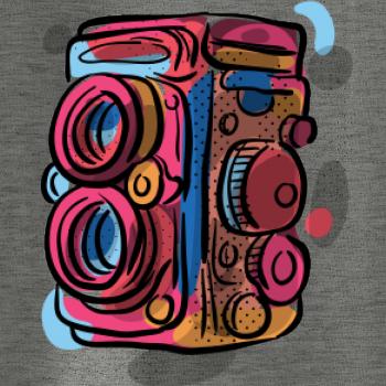 Foťák farebný - dve šošovky Foťák farebný - dve šošovky