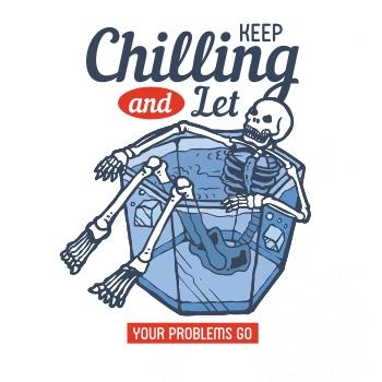 Keep chilling sklenice