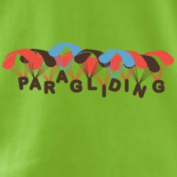 Paragliding nápis s padáky