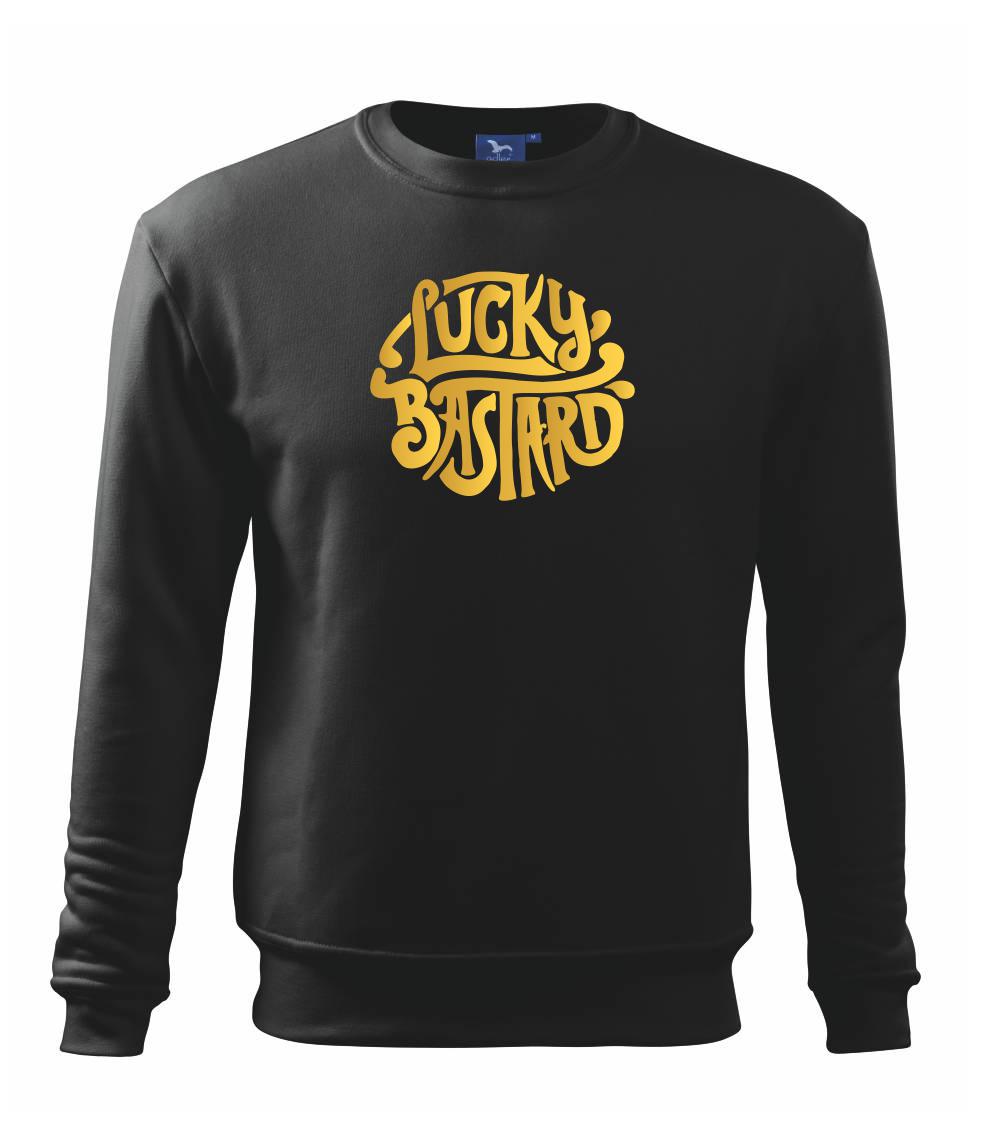 Tričká na párty - Lucky Bastard zlatý - Mikina Essential detská