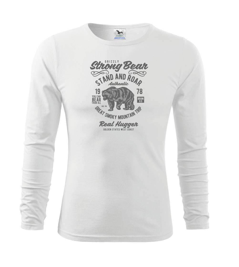 Tričká so zvieratami - Strong Bear - Tričko detské Long Sleeve