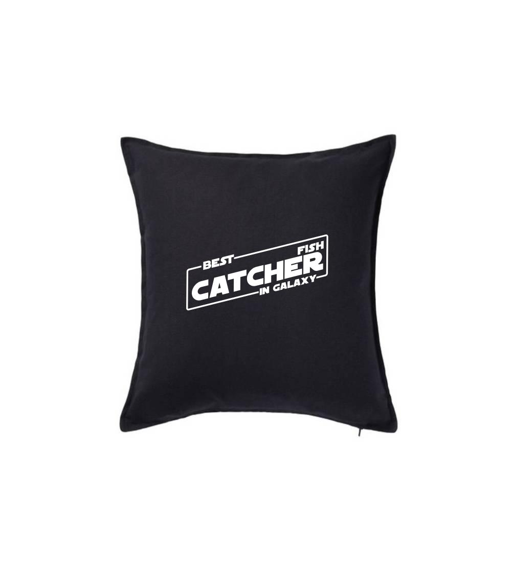 Tričká pre rybárov s potlačou - Rybárčenie - Best fish catcher in galaxy - Vankúš 50x50
