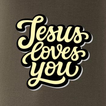 Jesus loves you - písané písmo