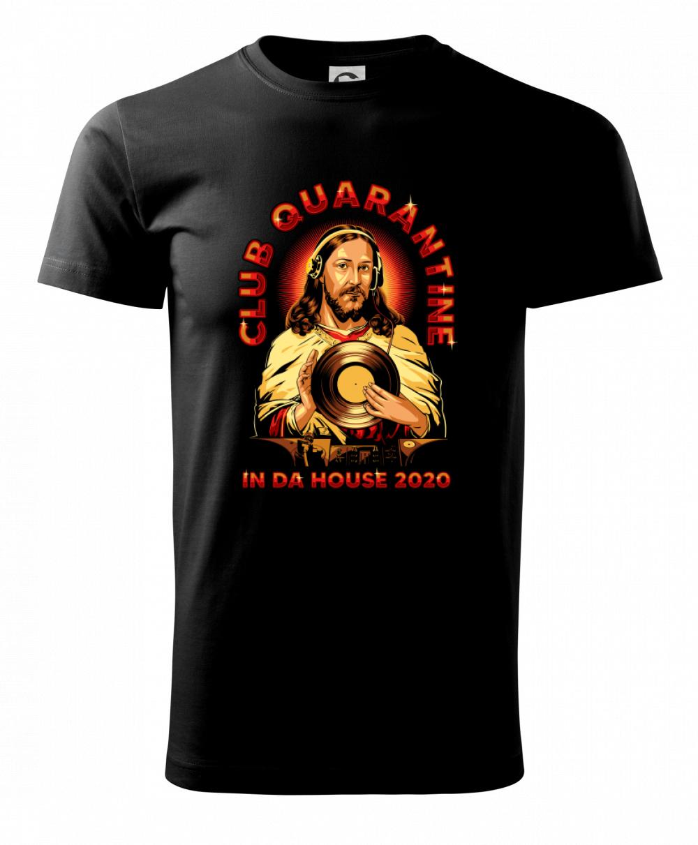 Corona club quarantine - Tričko extra veľké  (5-8XL)