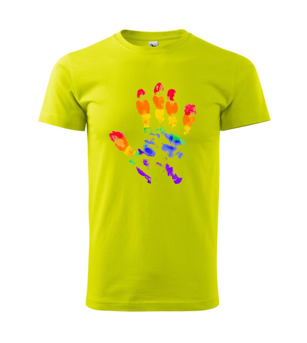 LGBT hand print LGBT hand print