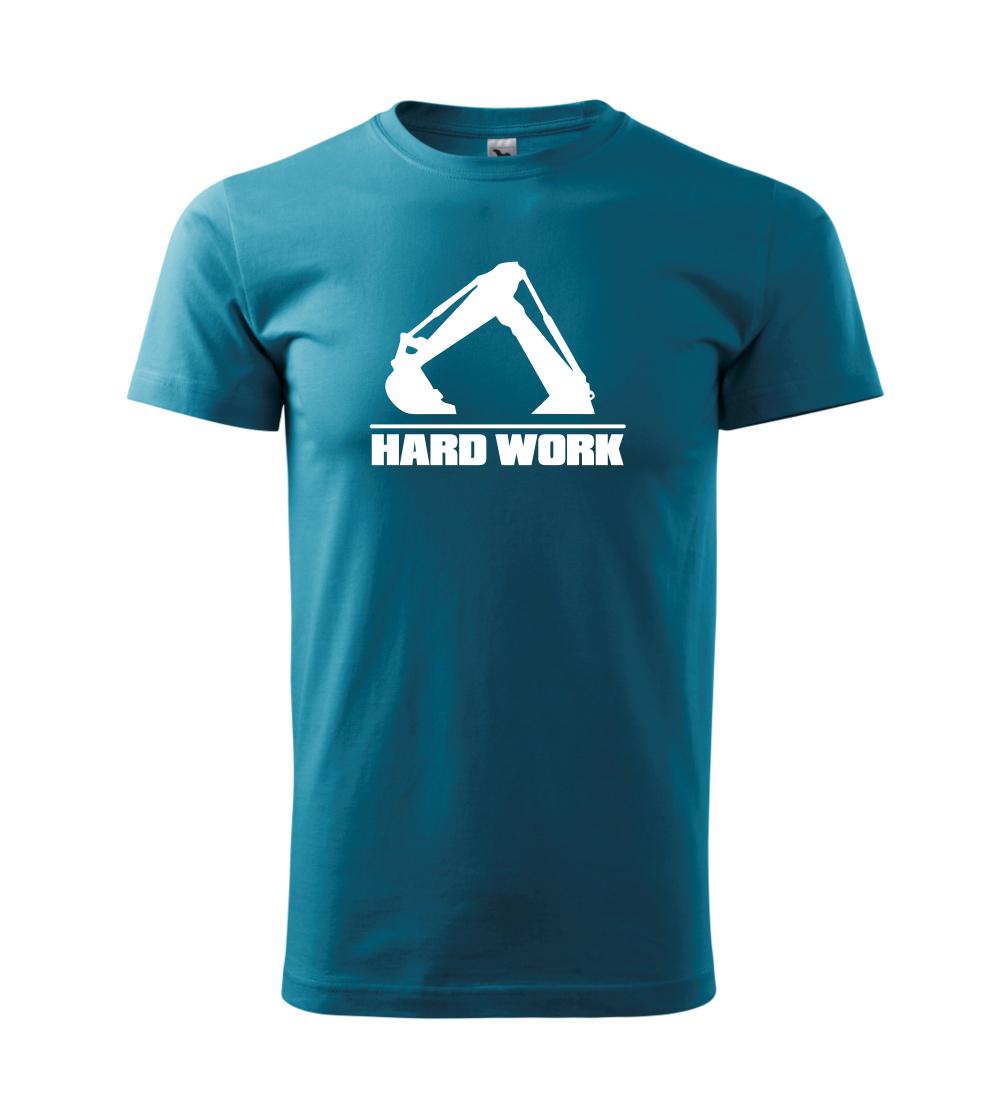 Hard Work lyžice - Klasické pánske tričko vyššej gramáže