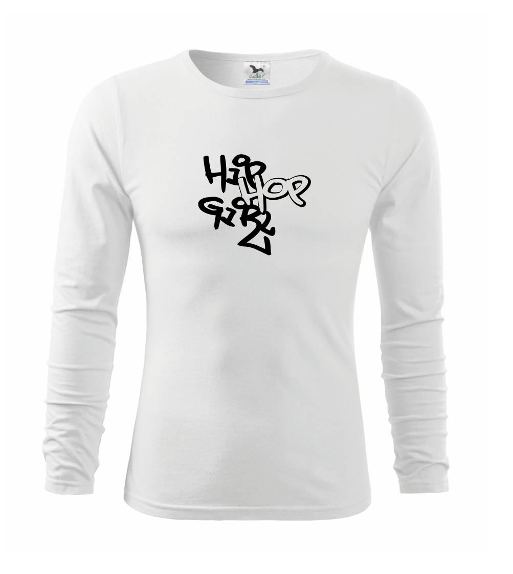 Hudobné tričká - Hip hop girl - Tričko detské Long Sleeve