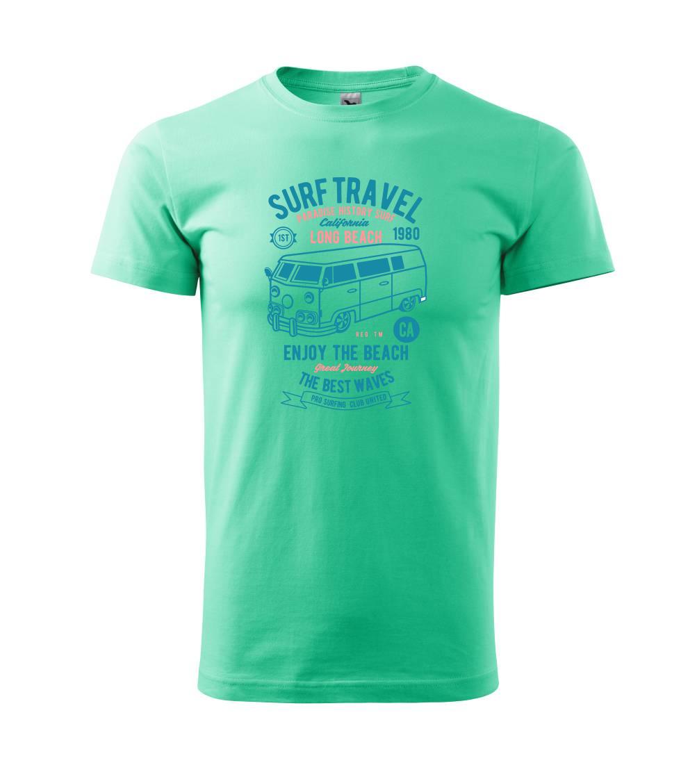 Surferske tričká - Surf Travel - Klasické pánske tričko vyššej gramáže