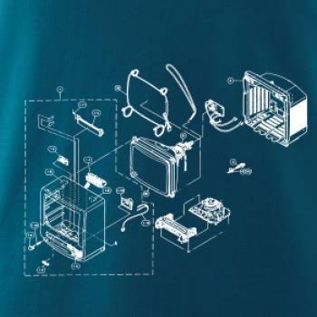 Nákres starý CRT televízor