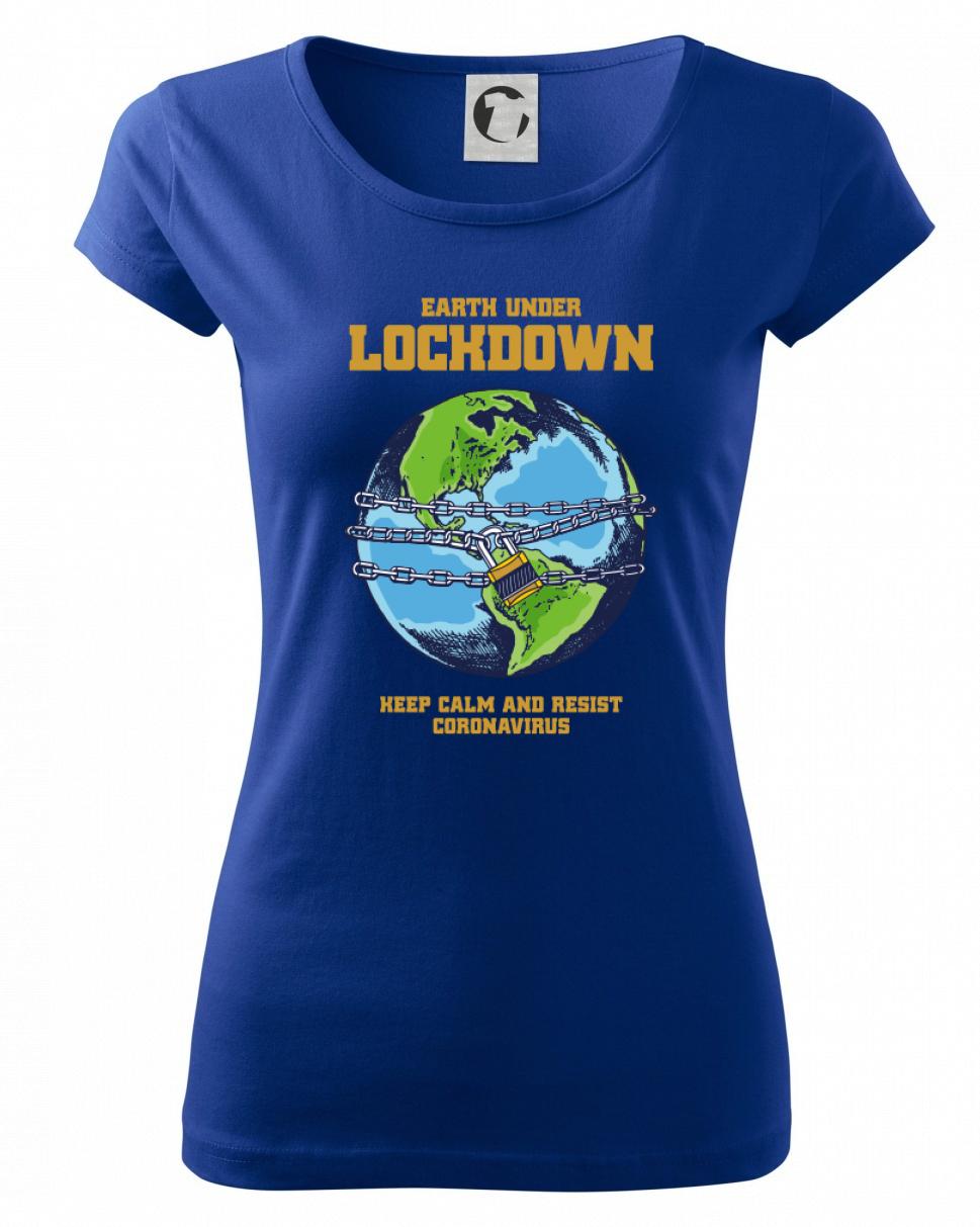 Corona lockdown earth - Dámske tričko Pure
