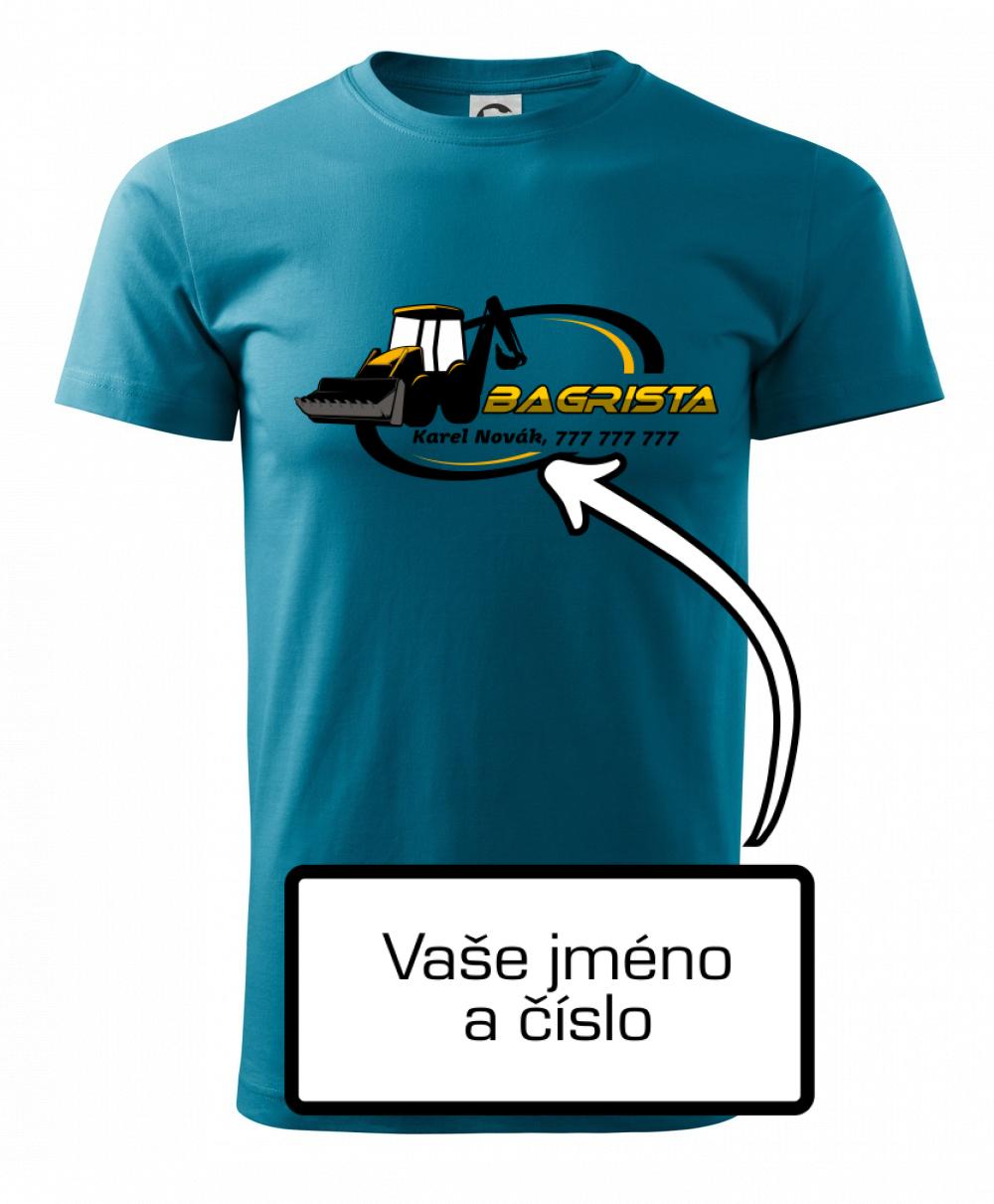 Bagrista v kruhu - vlastný nápis Bagrista v kruhu - vlastný nápis