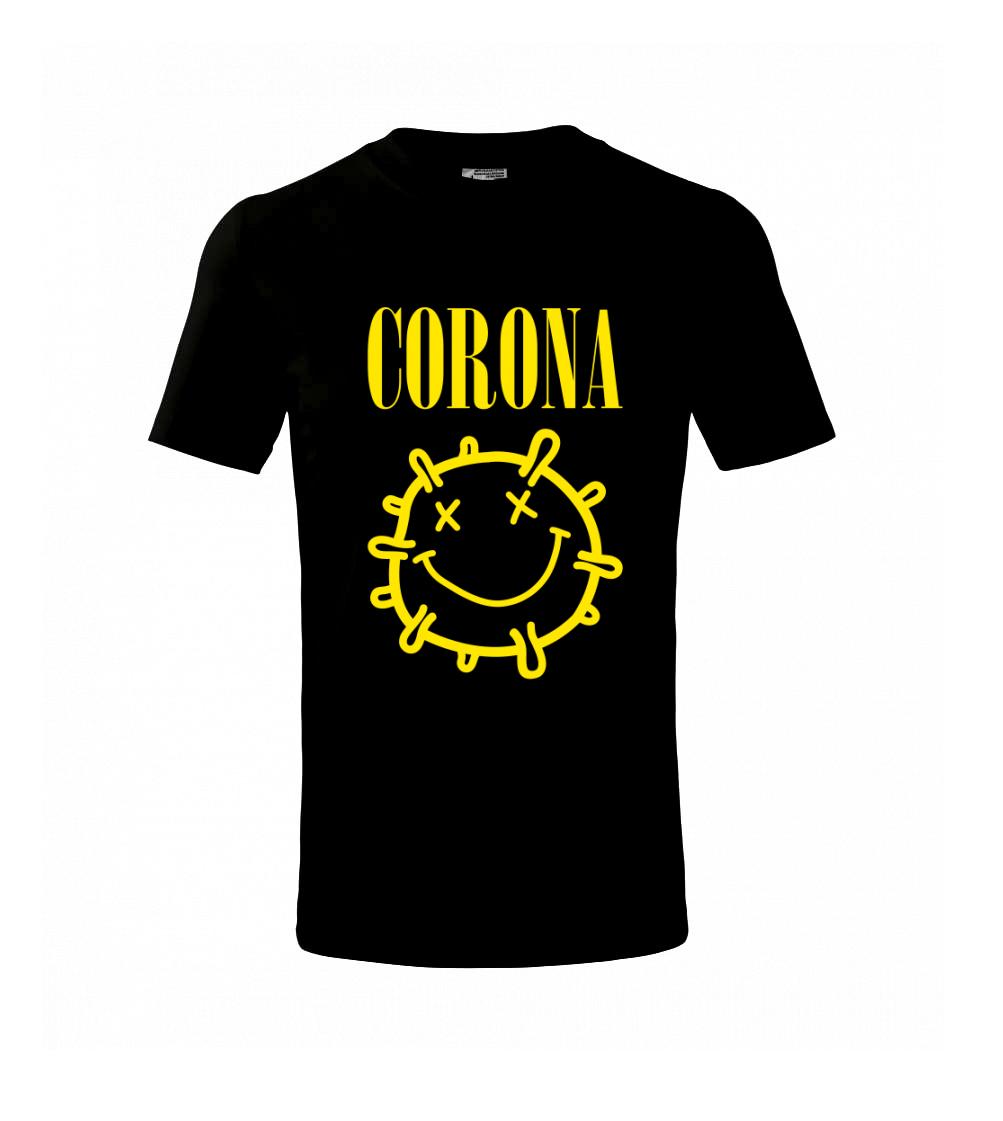Corona žlté logo - Tričko detské bavlnené