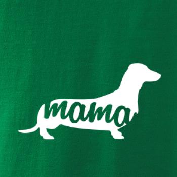 Jazvečík krátkosrstý mama obrys