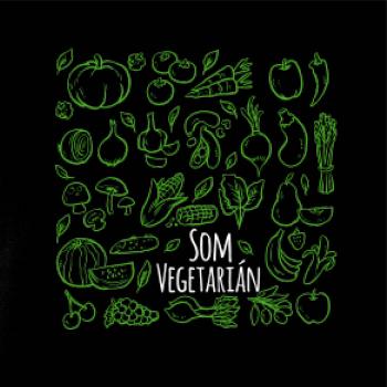 Som vegetarián - zelenina vo štvorci