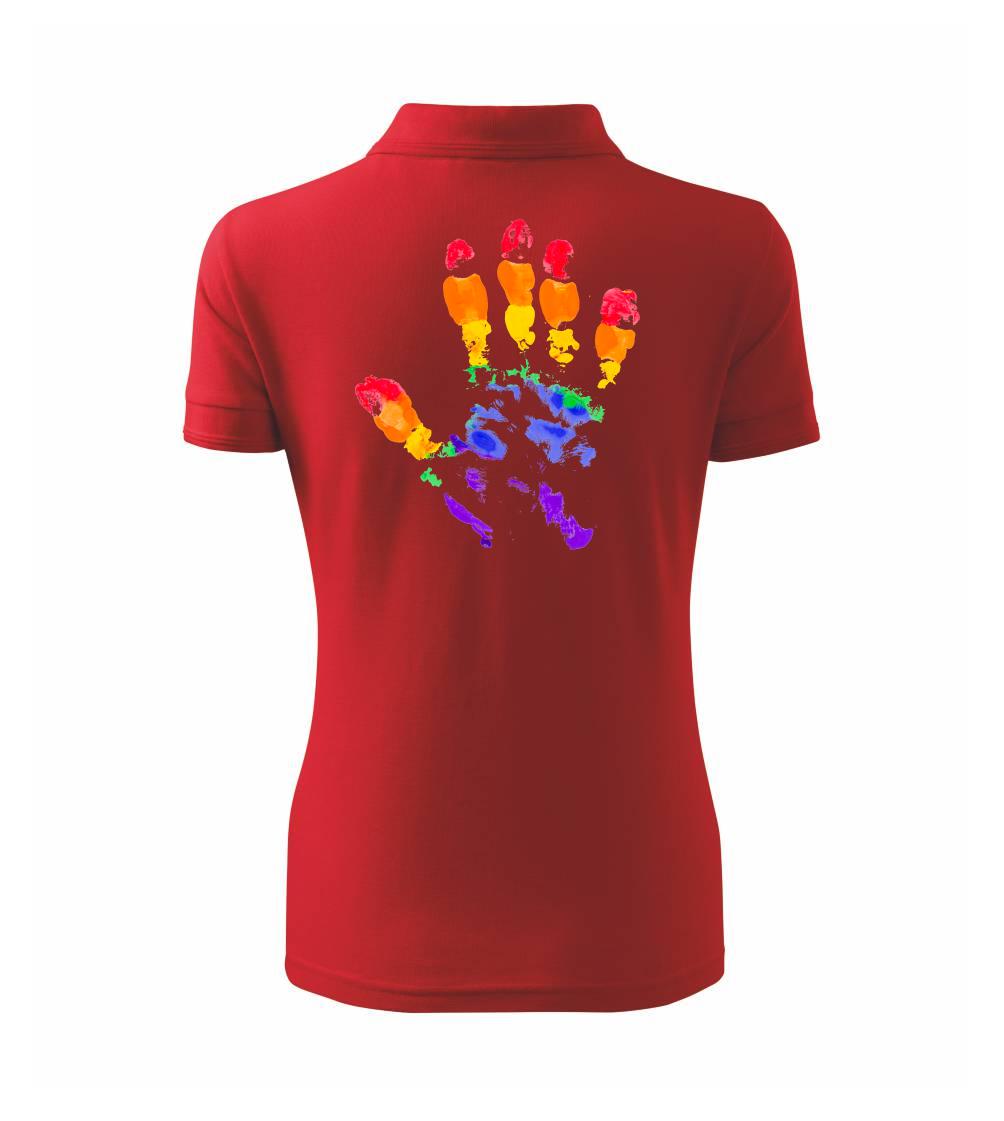 LGBT hand print LGBT hand print