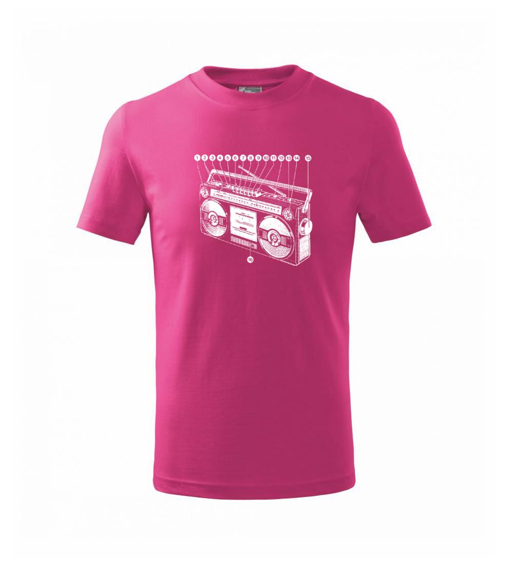 Nákres starý magnetofón