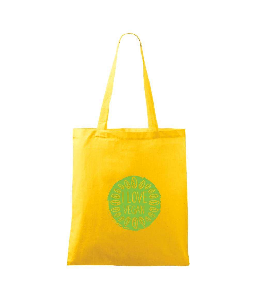 I love vegan v kruhu