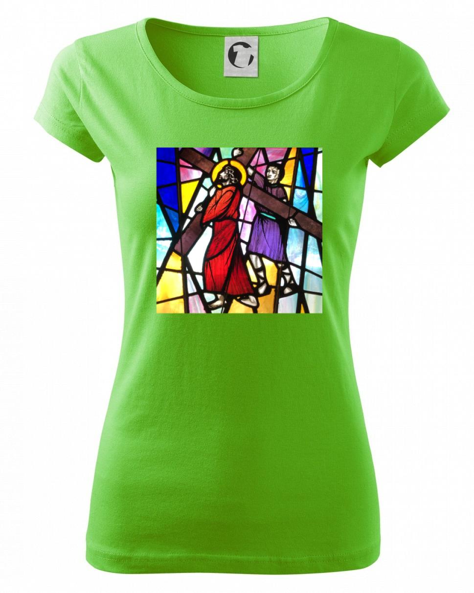 Vitráž - Ježiš a kríž Vitráž - Ježiš a kríž