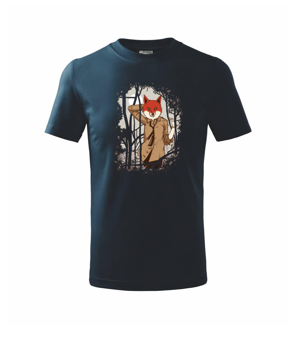 Grafické tričká - Fox in a shirt - Tričko detské bavlnené