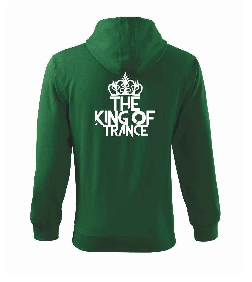 Hudobné tričká - King of Trance - Mikina s kapucňou na zips trendy zipper