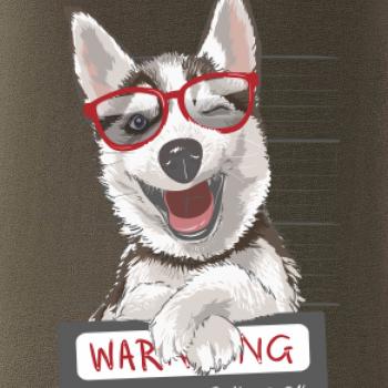 Husky - beware of dog