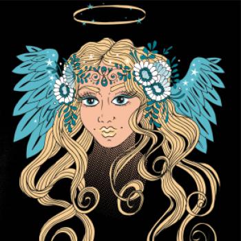 Anjel maľovaný - žena (Pecka design)