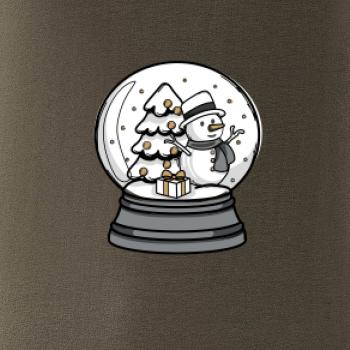 Sněhová koule se sněhulákem