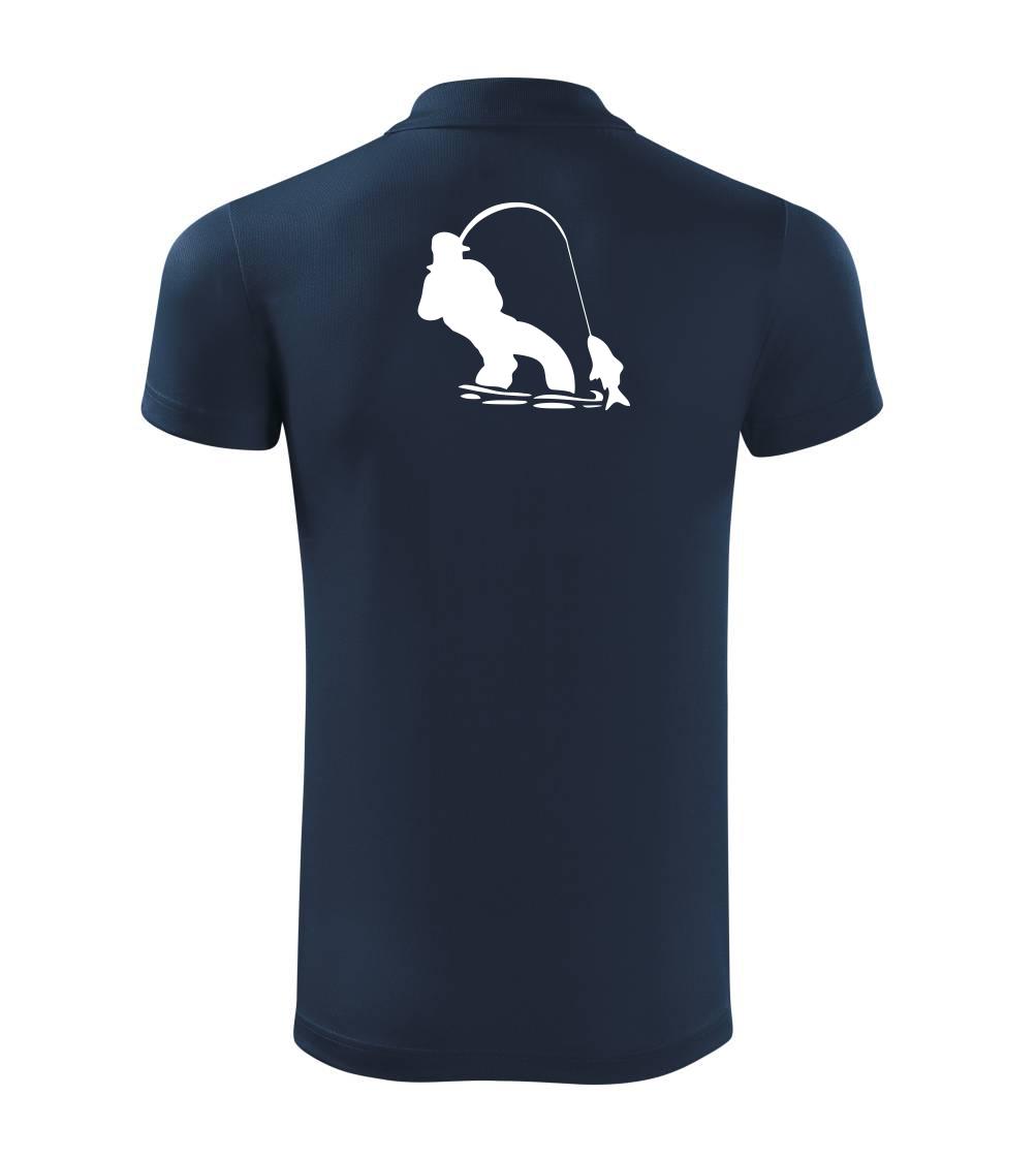 Rybár ťahajúce rybu Rybár ťahajúce rybu