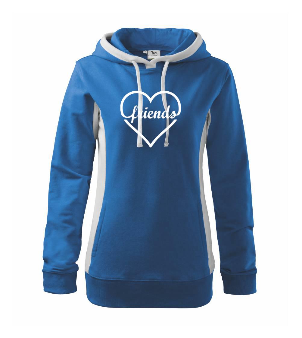 BFF tričká pre najlepšie kamarátov - Friends (párové tričko) - Mikina dámska Kangaroo s kapucňou
