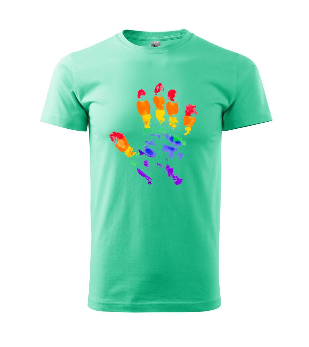 LGBT hand print LGBT hand print