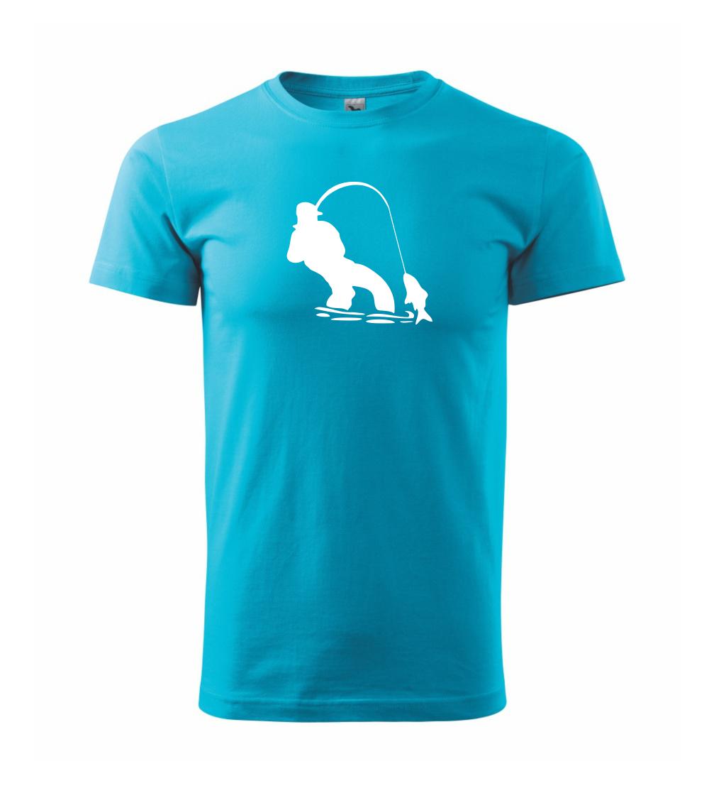 Rybár ťahajúce rybu Rybár ťahajúce rybu