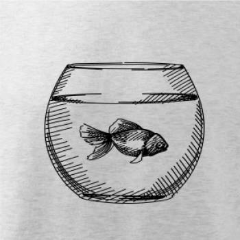 Ceruzkou kreslená rybička v akváriu