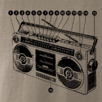 Nákres starý magnetofón