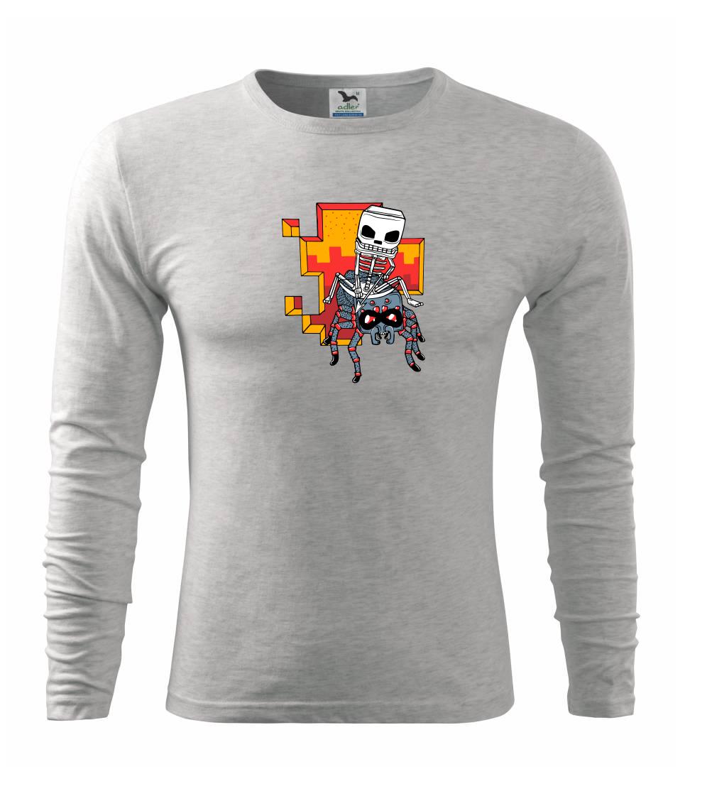 Tričká pre ajťákov - Minemania (Pecka design) - Tričko s dlhým rukávom FIT-T long sleeve